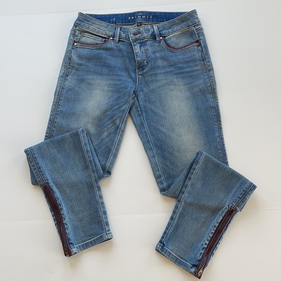 WHBM Red Leather Trim The Skimmer Size 2 - Picture 12 of 16